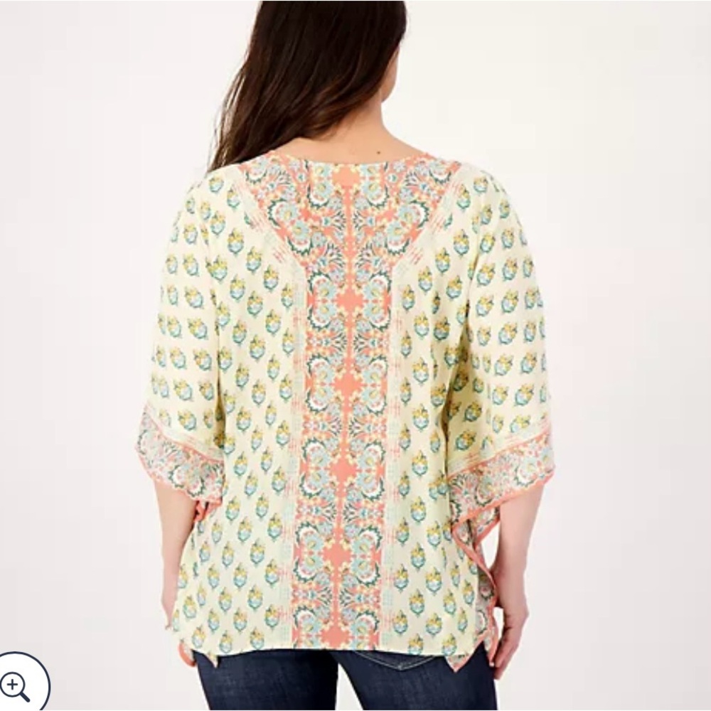 Belle by Kim Gravel Poncho Blouse
